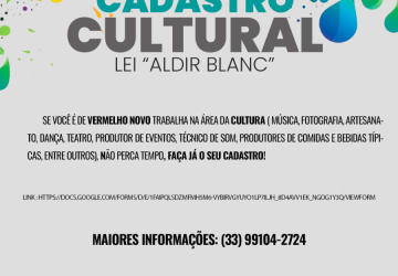 Prefeitura abre cadastro para aprojeots da lei Aldir Blanc 2025