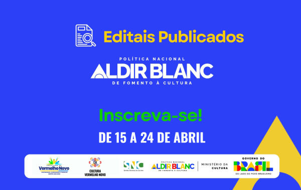 EDITAL DE CHAMAMENTO P&Uacute;BLICO N&ordm; 01 /2025 PREFEITURA Vermelho Novo CONTINUIDADE, COMPROMISSO &amp; TRABALHO SELE&Ccedil;&Atilde;O DE PROJETOS PARA FIRMAR TERMO DE EXECU&Ccedil;&Atilde;O CULTURAL COM RECURSOS DA POL&Iacute;TICA NACIONAL ALDIR BLANC